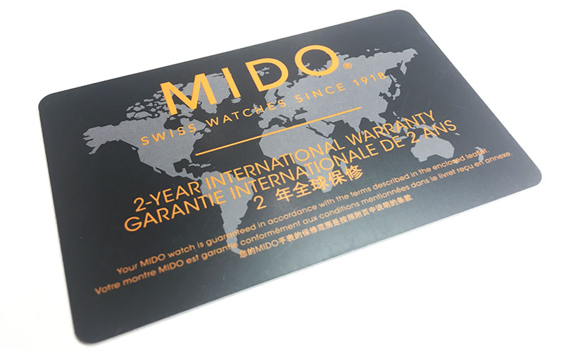 гарантийная карта MIDO