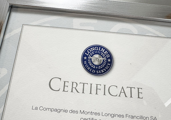 сертификат Longines